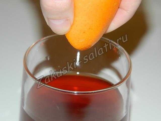 добавляем апельсиновый сок