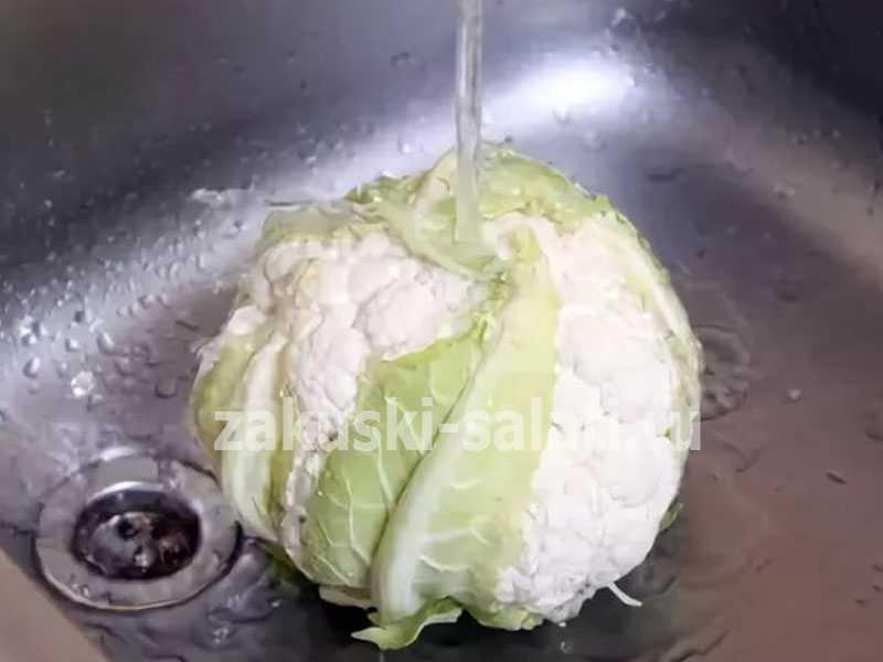промывка капусты перед готовкой